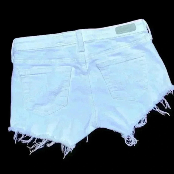 Adriano Goldschmied White Distress Fray Jean Short - Picture 3 of 15